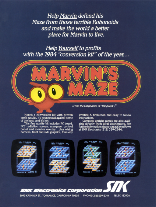 Marvin's Maze Game Cover